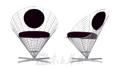 现代经典休闲椅|钢丝休闲椅|办公家具|锥形椅|心形椅，锥形椅，钢丝椅，网椅 CG-Wire-Cone-Chair