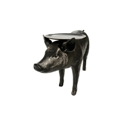 荷兰 Moooi Pig Table 黑豬邊桌