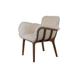 日本轿子软毛简易椅 kago fur easy chair